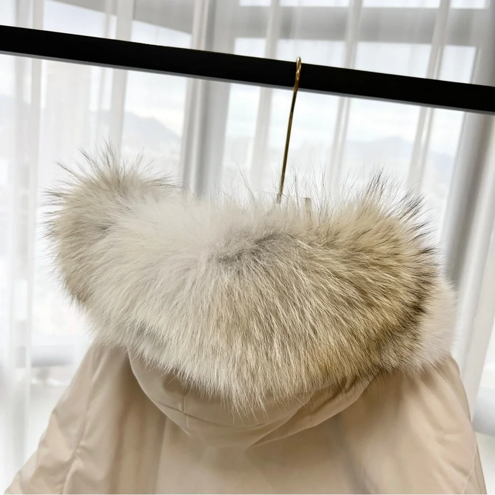 Canada Goose Expedition Parka in White | Unisex Cold Weather Hooded Jacket